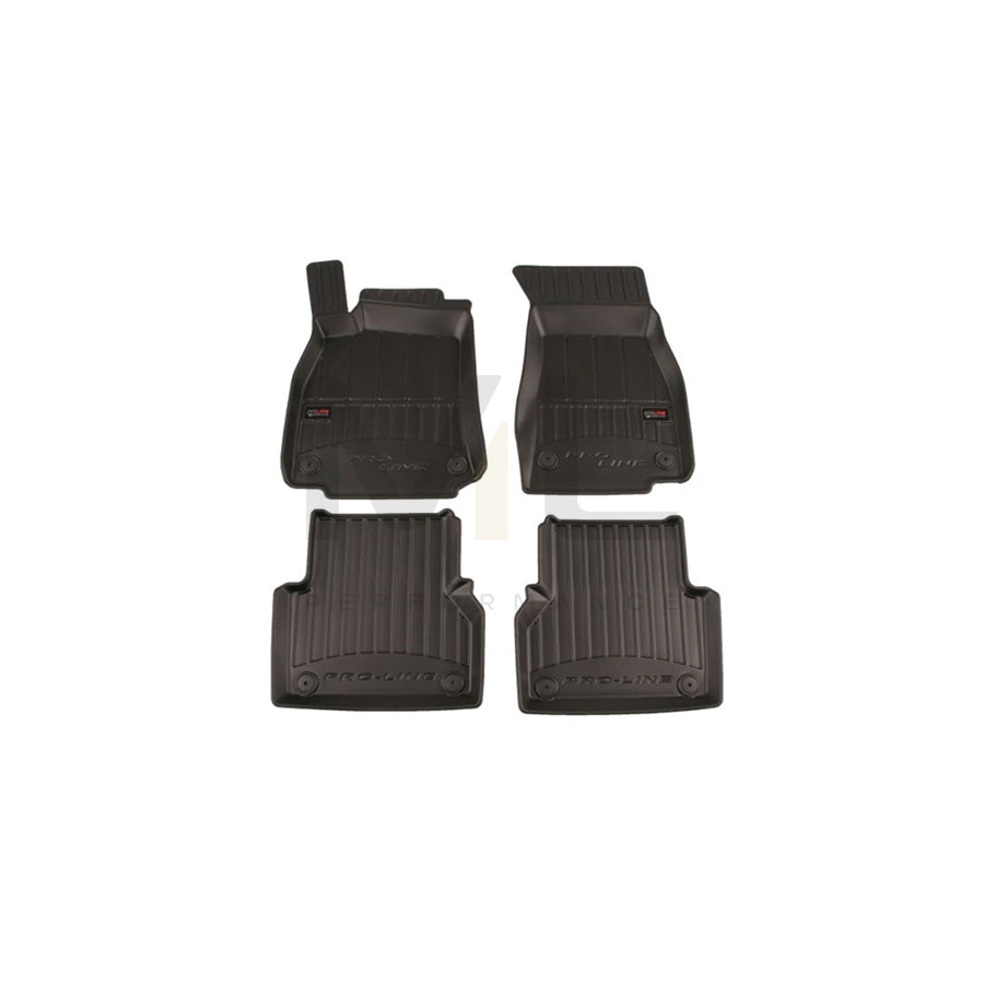 FROGUM 3D408357 Floor mat set for AUDI A6 Elastomer, Front and Rear, Quantity: 4, Black