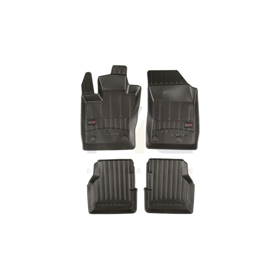 FROGUM 3D408616 Floor mat set for JEEP Grand Cherokee IV (WK, WK2) Elastomer, Front and Rear, Quantity: 4, Black