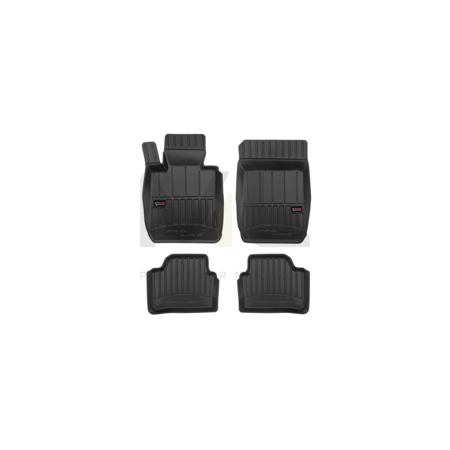 FROGUM 3D408678 Floor mat set for BMW 3 Series Elastomer, Front and Rear, Quantity: 4, Black (LHD)