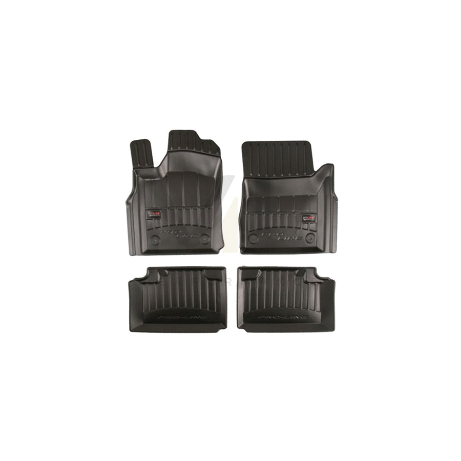 FROGUM 3D408692 Floor mat set for JEEP Compass (MP, M6) Elastomer, Front and Rear, Quantity: 4, Black