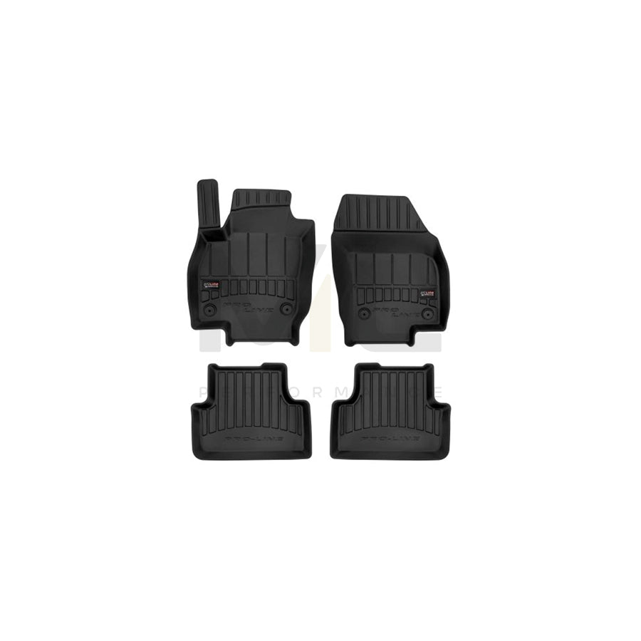FROGUM 3D408821 Floor mat set for VW T-Cross (C11_) Elastomer, Front and Rear, Quantity: 4, Black