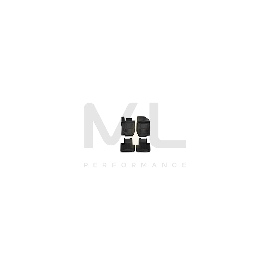 FROGUM 3D409781 Floor mat set suitable for MERCEDES-BENZ GL (X164) Elastomer, Front and Rear, Quantity: 4, Black