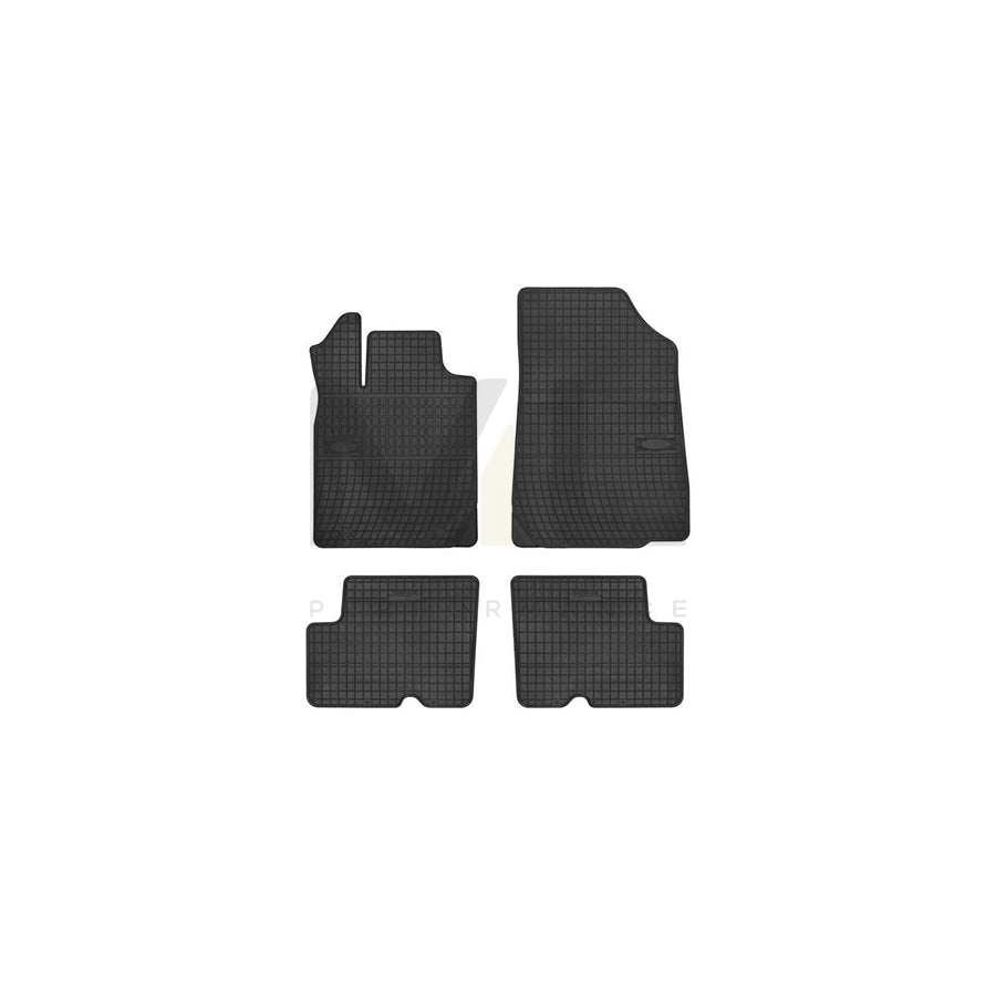 FROGUM Tailored 0331 Floor mat set Elastomer, Front and Rear, Quantity: 4, Black, (LHD)