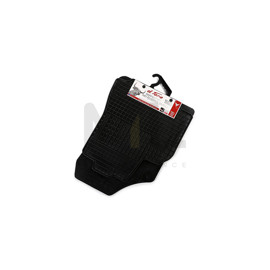 FROGUM Tailored 0633P Floor mat set Elastomer, Front, Quantity: 2, Black, (LHD)