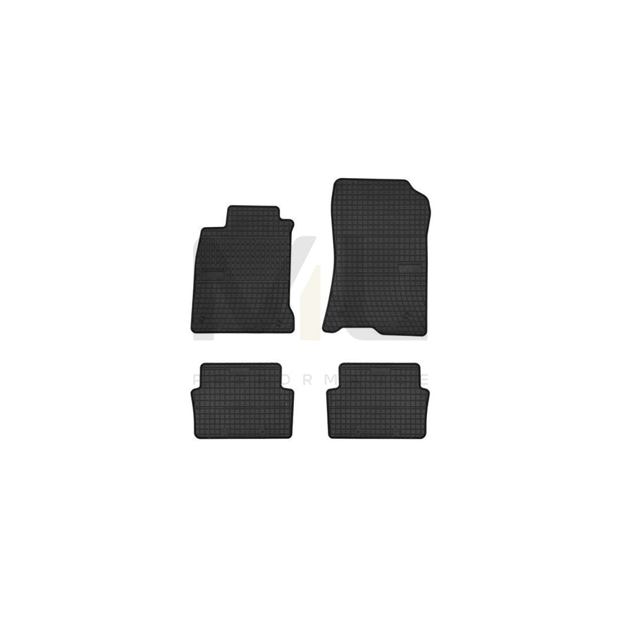 FROGUM Tailored 0751 Floor mat set for RENAULT Laguna III Hatchback (BT) Elastomer, Front and Rear, Quantity: 4, Black, (LHD)