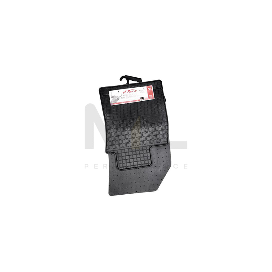 FROGUM Tailored 0752 Floor mat set Elastomer, Front and Rear, Quantity: 4, Black, (LHD)