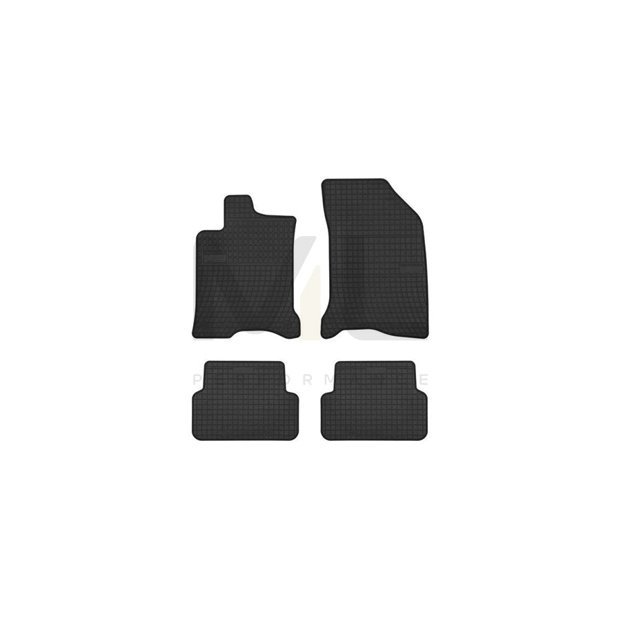 FROGUM Tailored 0756 Floor mat set for RENAULT LAGUNA Elastomer, Front and Rear, Quantity: 4, Black, (LHD)