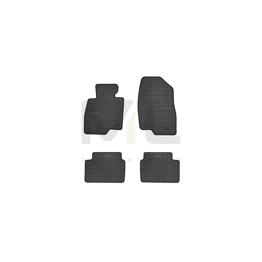 FROGUM Tailored 0862 Floor mat set Elastomer, Front and Rear, Quantity: 4, Black, (LHD)