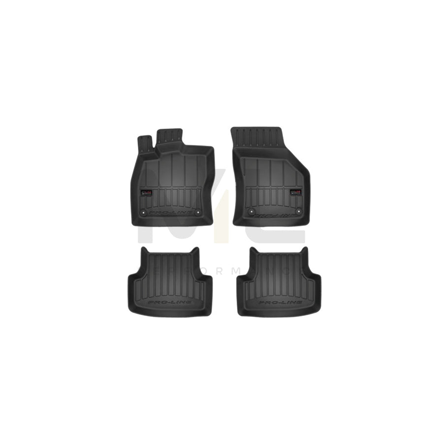 FROGUM Tailored 3D407060 Floor mat set for SEAT LEON Elastomer, Front and Rear, Quantity: 4, Black, (LHD)