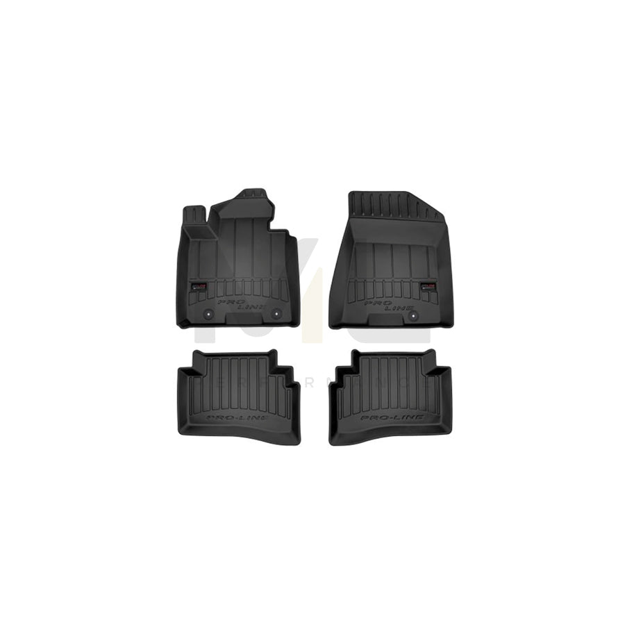 FROGUM Tailored 3D407138 Floor mat set Elastomer, Front and Rear, Quantity: 4, Black, (LHD)