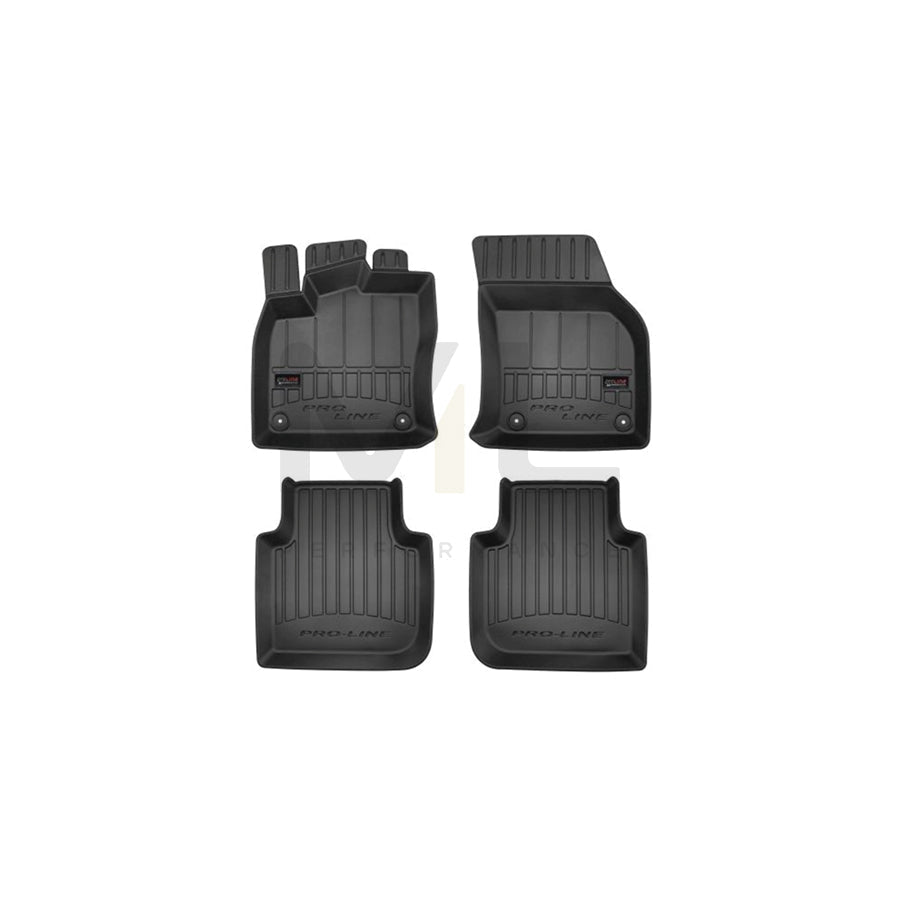 FROGUM Tailored 3D407275 Floor mat set Elastomer, Front and Rear, Quantity: 4, Black, (LHD)