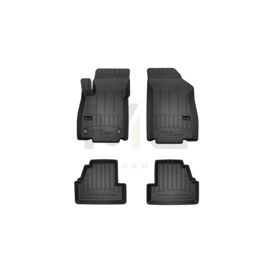 FROGUM Tailored 3D407305 Floor mat set for OPEL Mokka / Mokka X (J13) Elastomer, Front and Rear, Quantity: 4, Black, (LHD)
