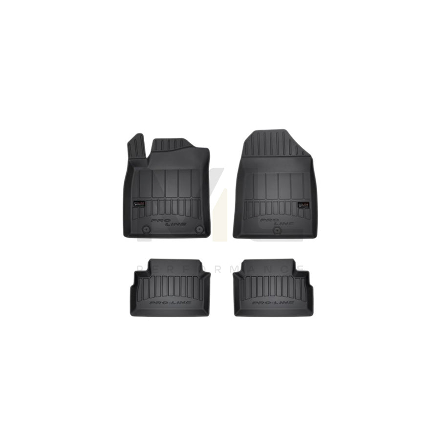 FROGUM Tailored 3D407527 Floor mat set for KIA CEE'D Elastomer, Front and Rear, Quantity: 4, Black, (LHD)