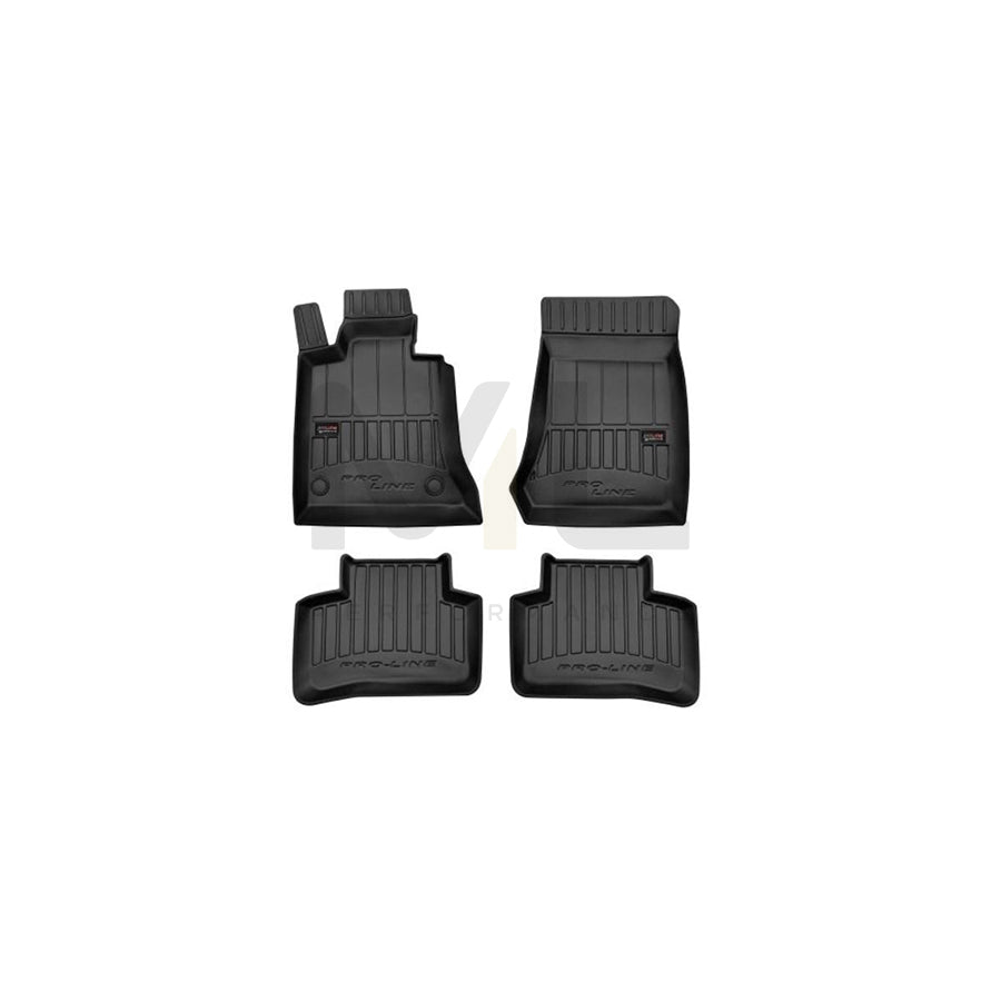 FROGUM Tailored 3D407787 Floor mat set suitable for MERCEDES-BENZ GLK (X204) Elastomer, Front and Rear, Quantity: 4, Black, (LHD)