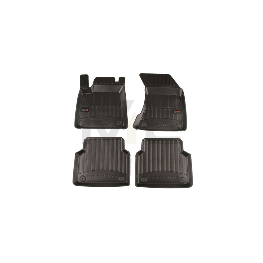 FROGUM Tailored 3D408128 Floor mat set for AUDI A8 D4 (4H2, 4H8, 4HC, 4HL) Elastomer, Front and Rear, Quantity: 4, Black, (LHD)