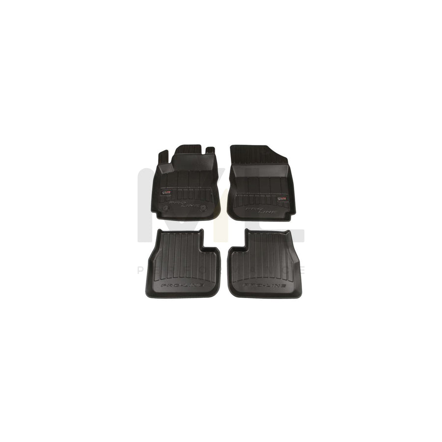 FROGUM Tailored 3D408173 Floor mat set for CITROEN C4 II Cactus Elastomer, Front and Rear, Quantity: 4, Black, (LHD)