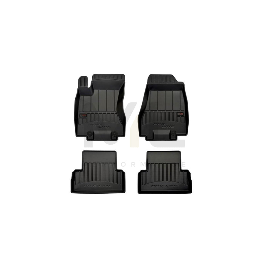 FROGUM Tailored 3D408531 Floor mat set for NISSAN X-Trail (T31) Elastomer, Front and Rear, Quantity: 4, Black, (LHD)