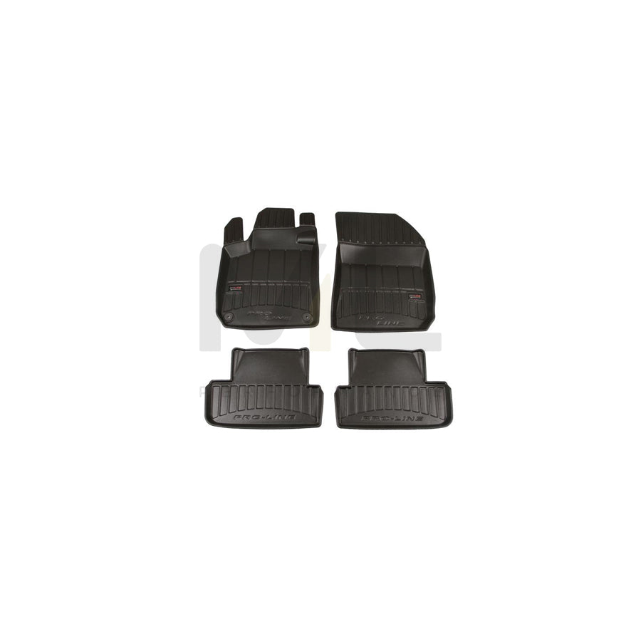 FROGUM Tailored 3D409026 Floor mat set for PEUGEOT 308 II Hatchback Elastomer, Front and Rear, Quantity: 4, Black, (LHD)