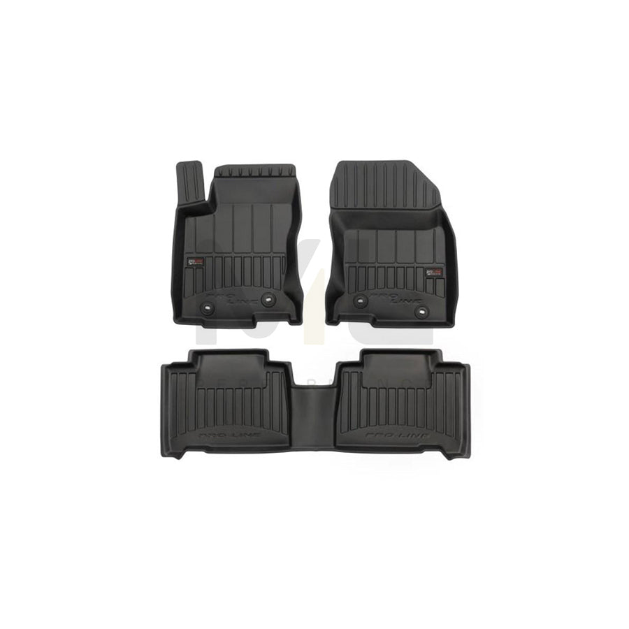 FROGUM Tailored 3D409149 Floor mat set for LEXUS NX (AZ10) Elastomer, Front and Rear, Quantity: 3, Black, (LHD)