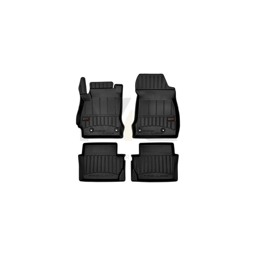 FROGUM Tailored 3D409248 Floor mat set for MAZDA 2 Hatchback (DE, DH) Elastomer, Front and Rear, Quantity: 4, Black, (LHD)