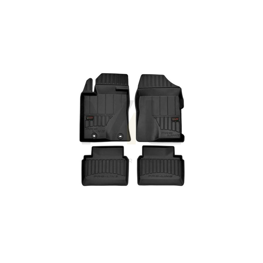 FROGUM Tailored 3D409262 Floor mat set for TOYOTA AVENSIS Elastomer, Front and Rear, Quantity: 4, Black, (LHD)