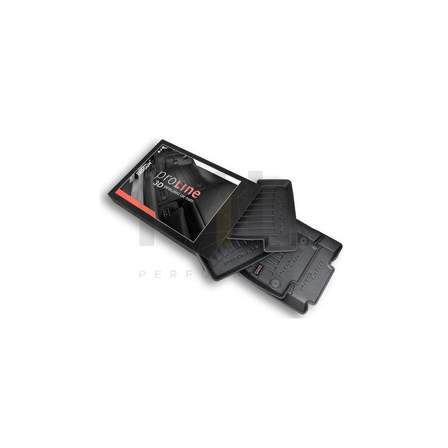 FROGUM Tailored 3D409323 Floor mat set for FORD Tourneo Courier Elastomer, Front and Rear, Quantity: 4, Black, (LHD)
