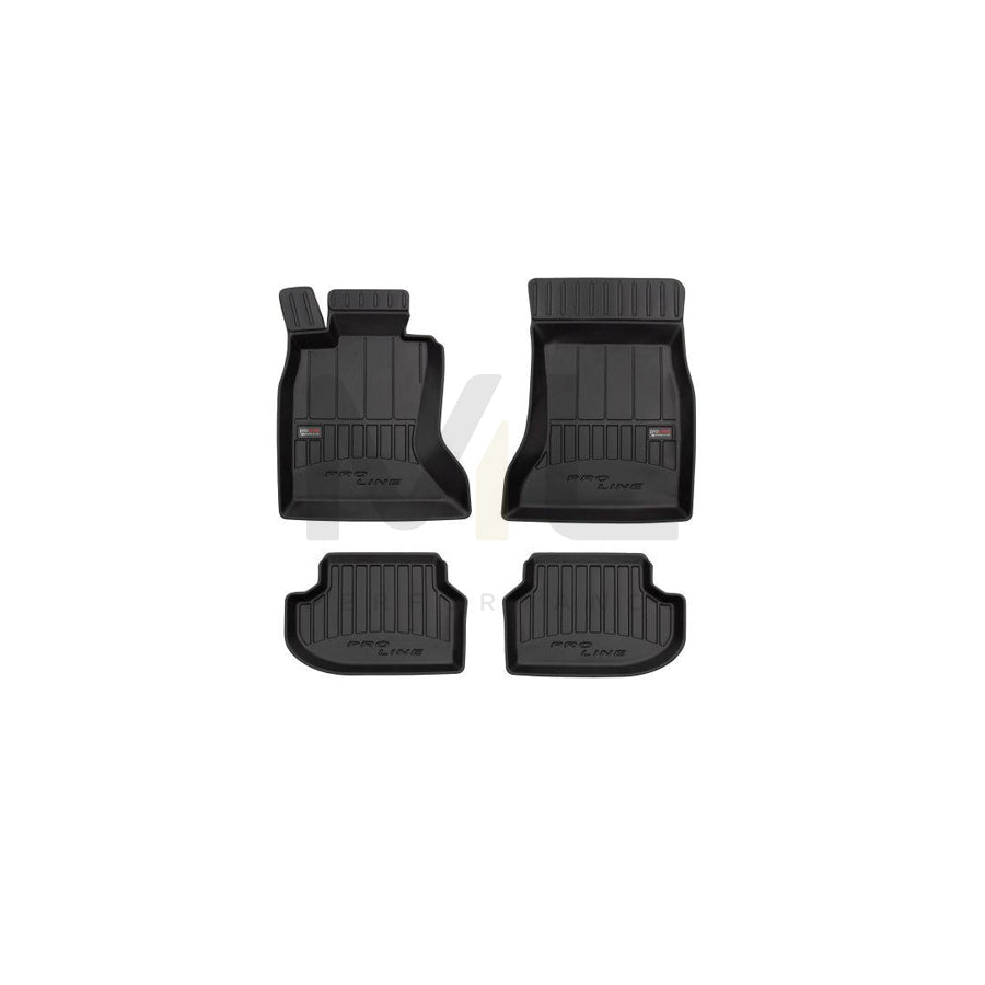 FROGUM Tailored 3D409477 Floor mat set for FIAT Qubo (225) Elastomer, Front and Rear, Quantity: 4, Black, (LHD)