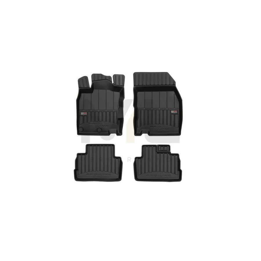 FROGUM Tailored 3D409538 Floor mat set for NISSAN Qashqai II (J11) Elastomer, Front and Rear, Quantity: 4, Black, (LHD)