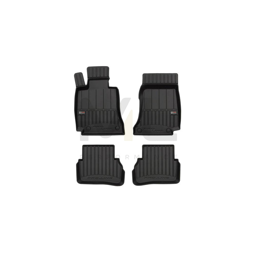 FROGUM Tailored 3D409583 Floor mat set suitable for MERCEDES-BENZ C-Class Saloon (W205) Elastomer, Front and Rear, Quantity: 4, Black, (LHD)