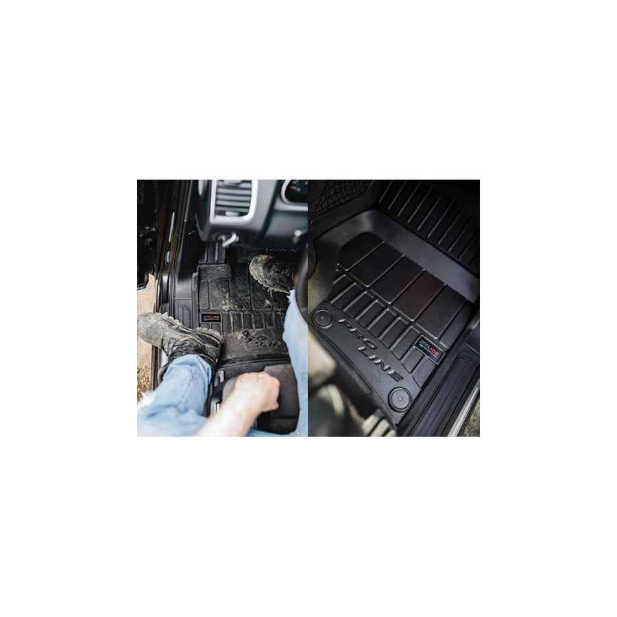 FROGUM Tailored 3D4096683 Floor mat set for BMW 3 Series Elastomer, Front and Rear, Quantity: 4, Black, (LHD)