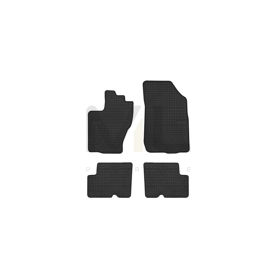 FROGUM Tailored 401723 Floor mat set Elastomer, Front and Rear, Quantity: 4, Black, (LHD)