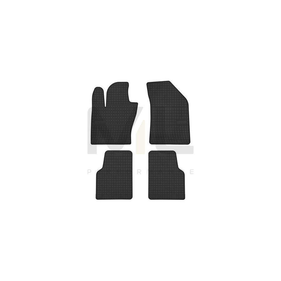 FROGUM Tailored 401785 Floor mat set for JEEP Compass (MP, M6) Elastomer, Front and Rear, Quantity: 4, Black, (LHD)
