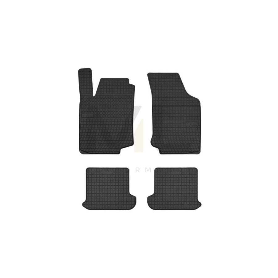 FROGUM Tailored 402003 Floor mat set for VW GOLF Elastomer, Front and Rear, Quantity: 4, Black, (LHD)