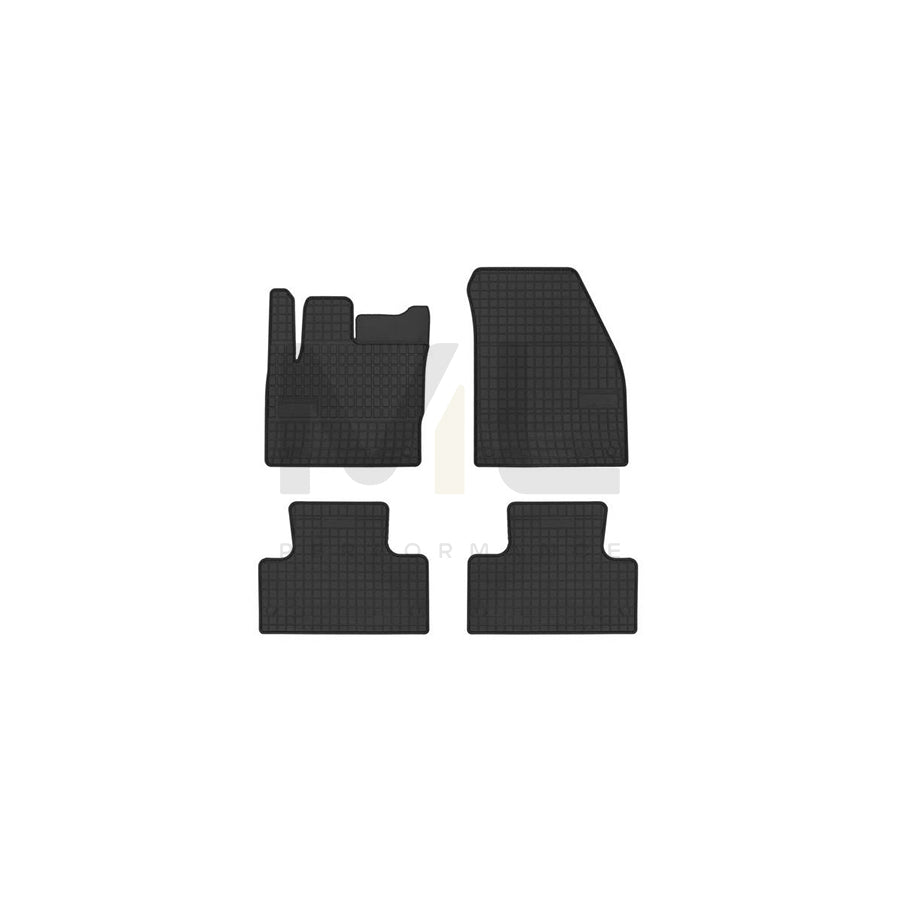 FROGUM Tailored 547334 Floor mat set for LAND ROVER Range Rover Evoque (L538) Elastomer, Front and Rear, Quantity: 4, Black, (LHD)