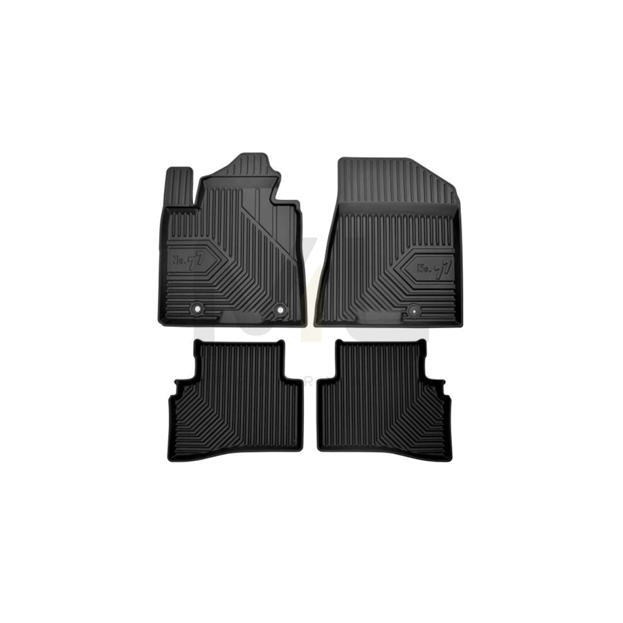 FROGUM Tailored 77407138 Floor mat set Elastomer, Front and Rear, Quantity: 4, Black, (LHD)