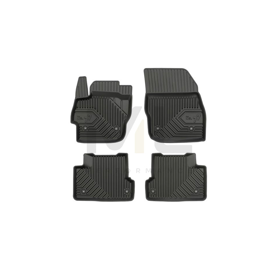 FROGUM Tailored 77407411 Floor mat set for MAZDA 3 Elastomer, Front and Rear, Quantity: 4, Black, (LHD)