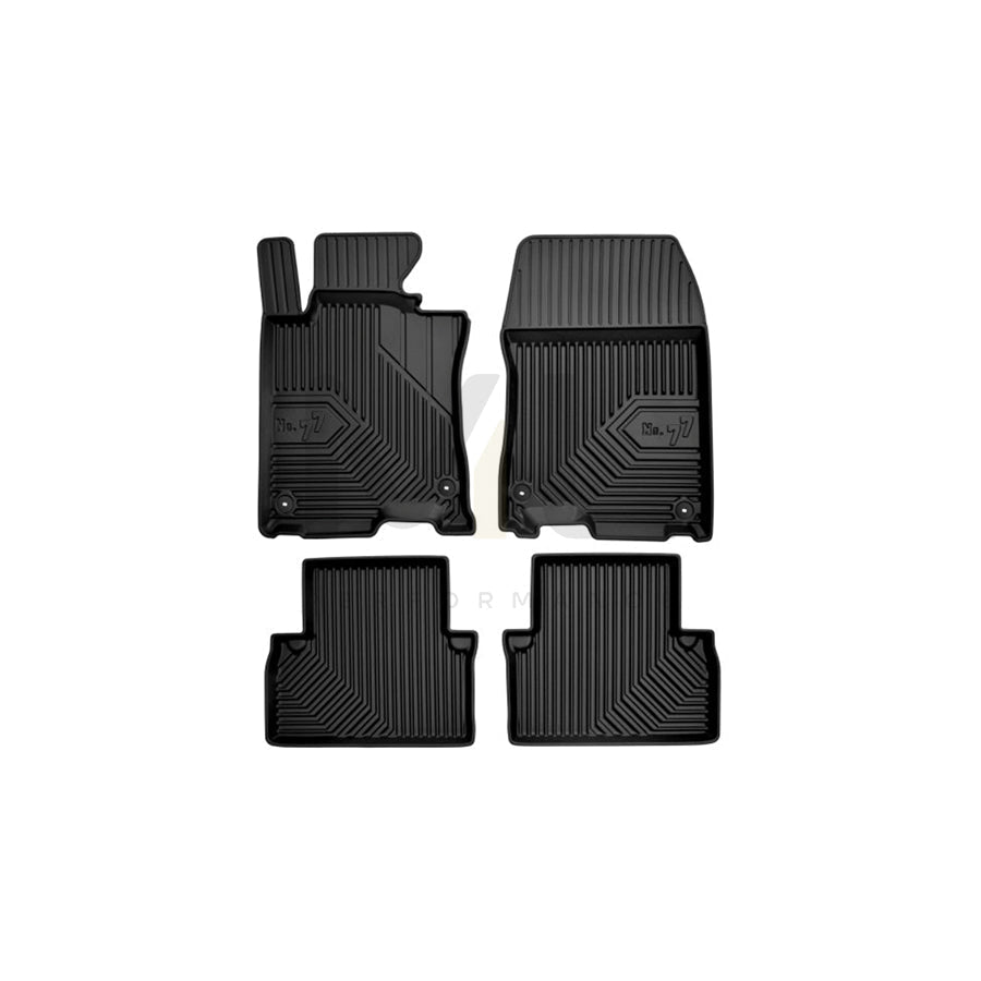 FROGUM Tailored 77407466 Floor mat set for HONDA ACCORD Elastomer, Front and Rear, Quantity: 4, Black, (LHD)