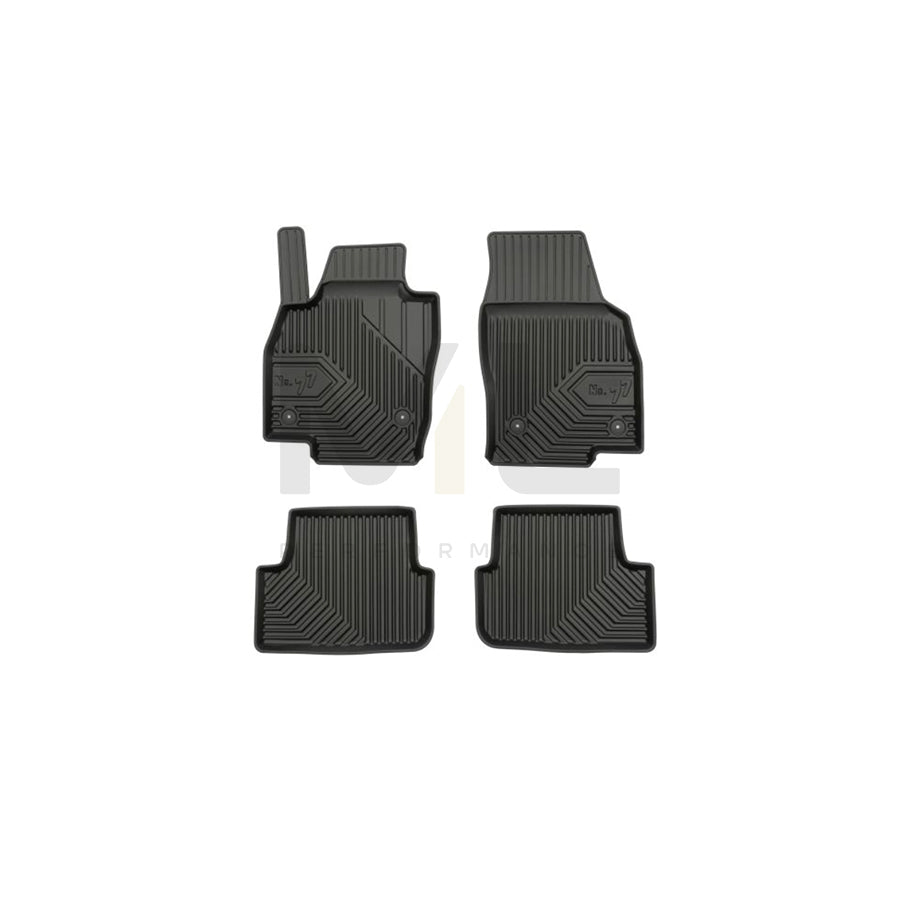 FROGUM Tailored 77407589 Floor mat set Elastomer, Front and Rear, Quantity: 4, Black, (LHD)
