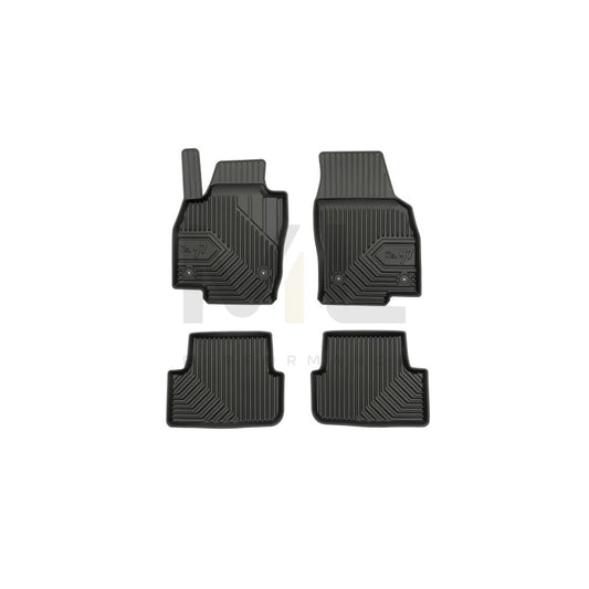 FROGUM Tailored 77407589 Floor mat set Elastomer, Front and Rear, Quantity: 4, Black, (LHD)