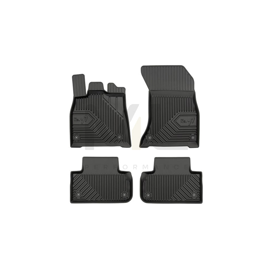 FROGUM Tailored 77407657 Floor mat set for AUDI Q5 (FYB) Elastomer, Front and Rear, Quantity: 4, Black, (LHD)