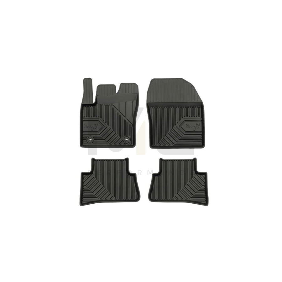 FROGUM Tailored 77407732 Floor mat set for TOYOTA C-HR (AX10) Elastomer, Front and Rear, Quantity: 4, Black, (LHD)