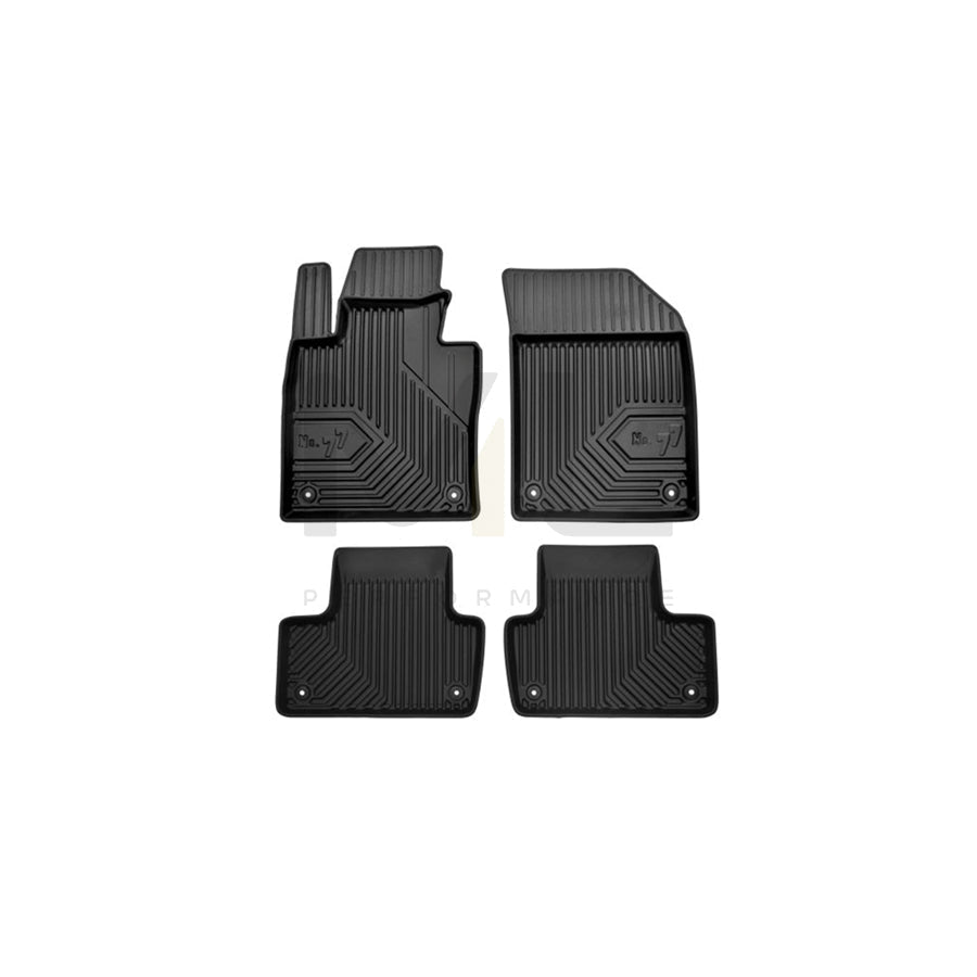 FROGUM Tailored 77407848 Floor mat set for VOLVO XC60 II (246) Elastomer, Front and Rear, Quantity: 4, Black, (LHD)