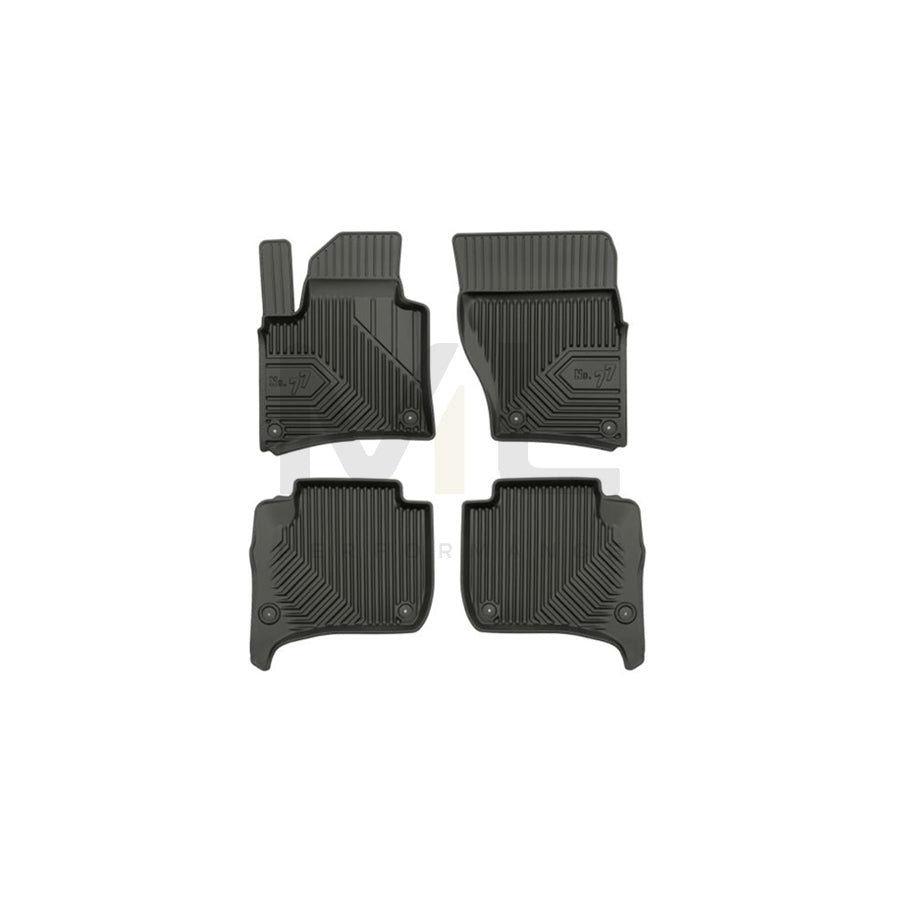 FROGUM Tailored 77408265 Floor mat set Elastomer, Front and Rear, Quantity: 4, Black, (LHD)