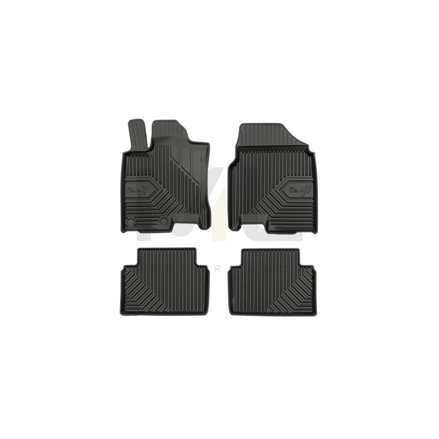 FROGUM Tailored 77408289 Floor mat set for NISSAN Qashqai / Qashqai+2 I (J10, NJ10) Elastomer, Front and Rear, Quantity: 4, Black, (LHD)