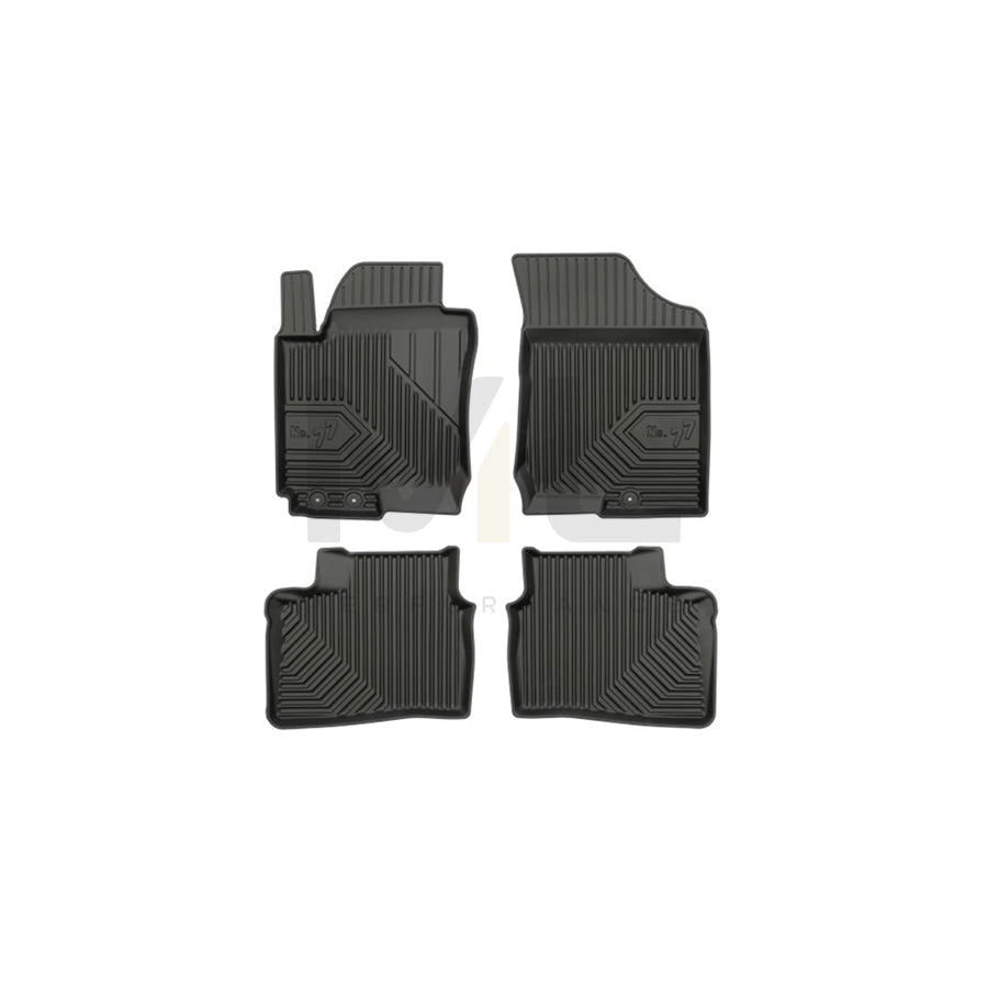 FROGUM Tailored 77408296 Floor mat set for HYUNDAI i30 I Hatchback (FD) Elastomer, Front and Rear, Quantity: 4, Black, (LHD)