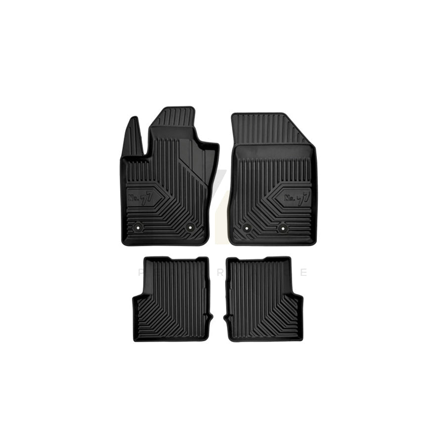 FROGUM Tailored 77408494 Floor mat set Elastomer, Front and Rear, Quantity: 4, Black, (LHD)