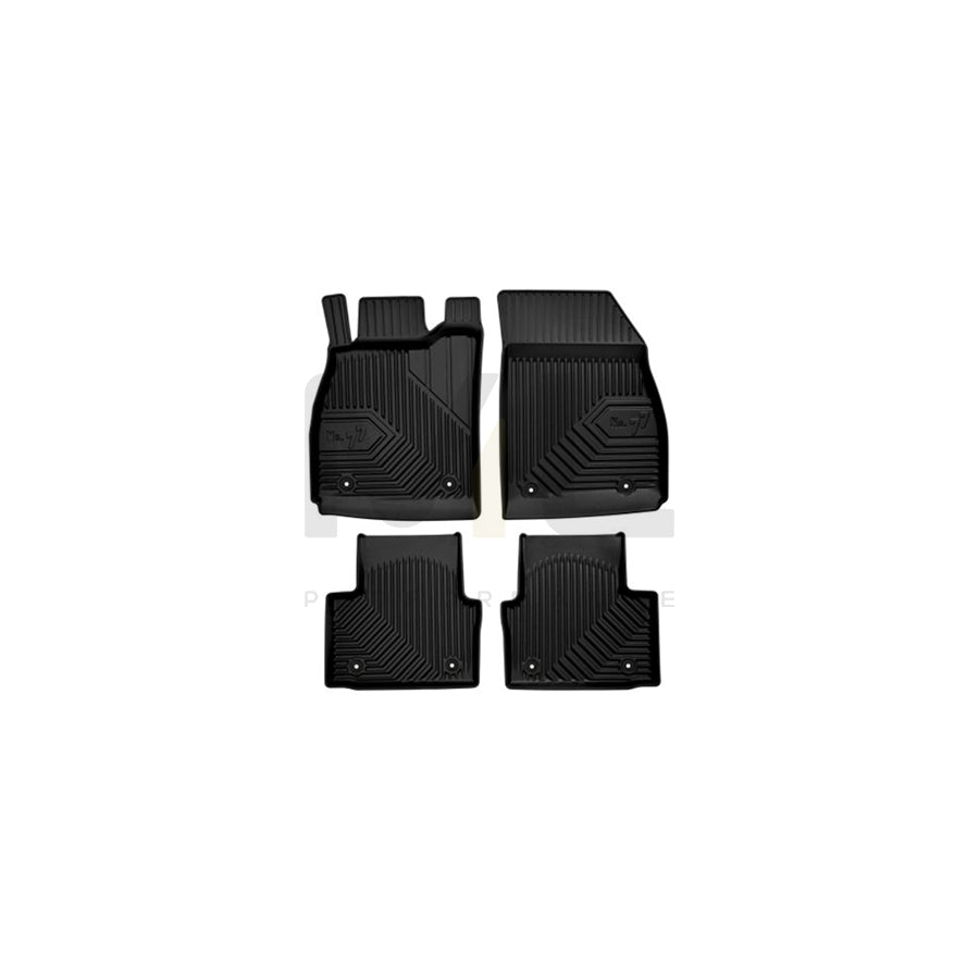 FROGUM Tailored 77408524 Floor mat set for OPEL INSIGNIA Elastomer, Front and Rear, Quantity: 4, Black, (LHD)