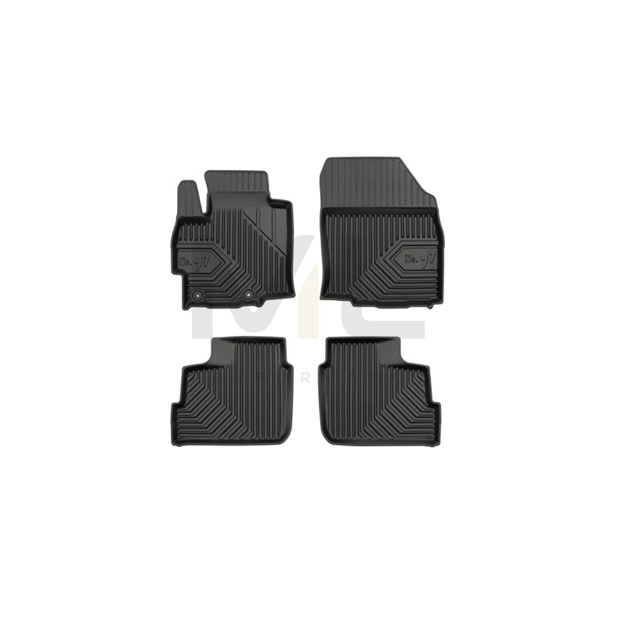 FROGUM Tailored 77408791 Floor mat set for MITSUBISHI Mirage / Space Star Hatchback (A0_A) Elastomer, Front and Rear, Quantity: 4, Black, (LHD)