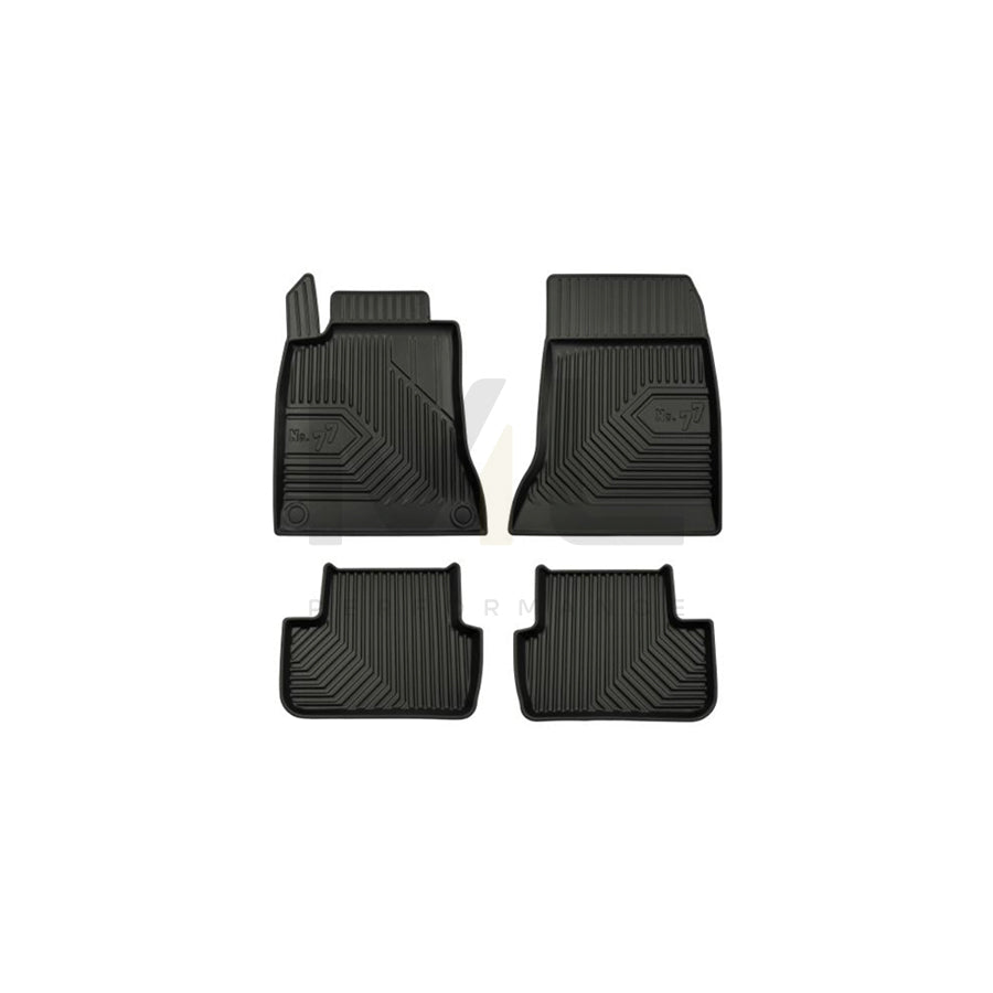 FROGUM Tailored 77408999 Floor mat set suitable for MERCEDES-BENZ CLA Elastomer, Front and Rear, Quantity: 4, Black, (LHD)