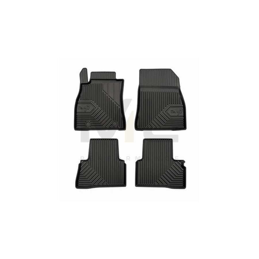 FROGUM Tailored 77409002 Floor mat set for NISSAN Juke (F15) Elastomer, Front and Rear, Quantity: 4, Black, (LHD)